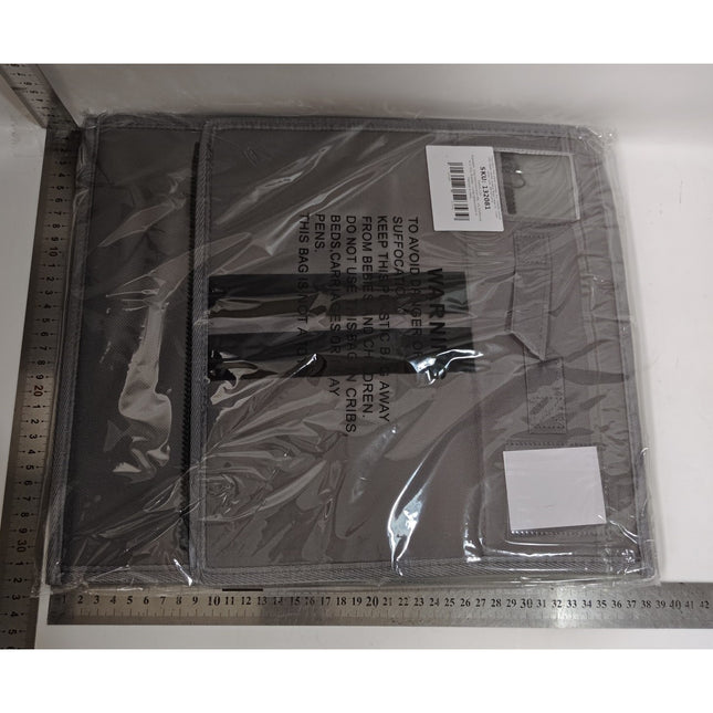 Depozitare Lenjerii de Pat, Pliabila, Capacitate 18l,din Panza Oxford cu PP Incorporat, Fereastra Vizibila