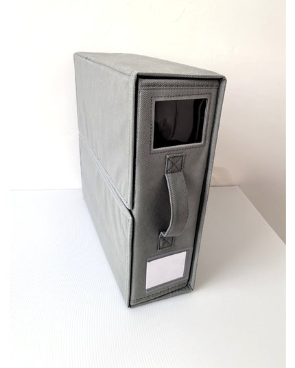 Depozitare Lenjerii de Pat, Pliabila, Capacitate 18l,din Panza Oxford cu PP Incorporat, Fereastra Vizibila