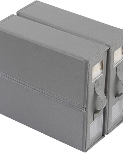 Depozitare Lenjerii de Pat, Pliabila, Capacitate 18l,din Panza Oxford cu PP Incorporat, Fereastra Vizibila