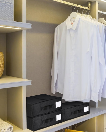 Depozitare Lenjerii de Pat, Pliabila, Capacitate 18l,din Panza Oxford cu PP Incorporat, Fereastra Vizibila