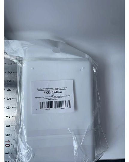 depozitare medicamente, 7 compartimente sigilate individual, pliabila, portabila