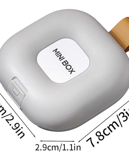 Depozitare Medicamente, 4 Compartimente, Inchidere Etans, Portabila, Patrat