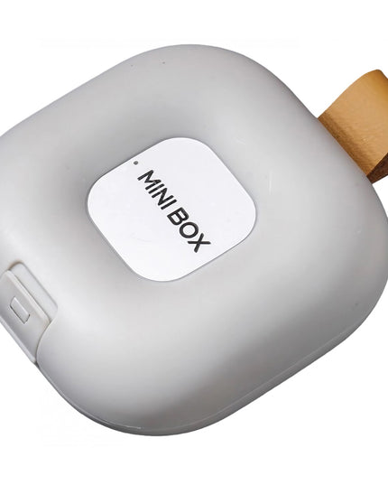 Depozitare Medicamente, 4 Compartimente, Inchidere Etans, Portabila, Patrat