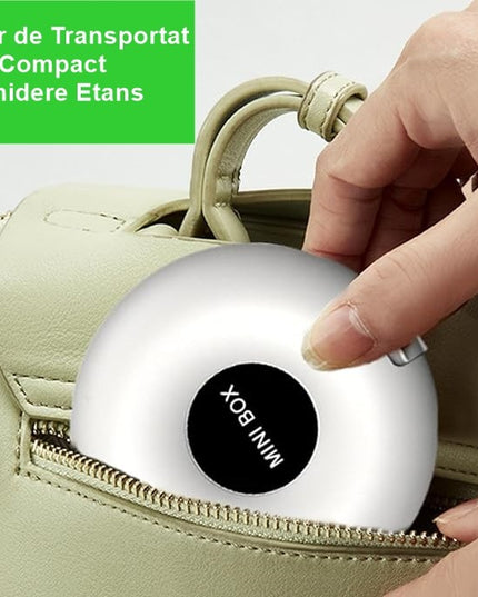 Depozitare Medicamente, 6 Compartimente, Inchidere Etans, Portabila, Rotund