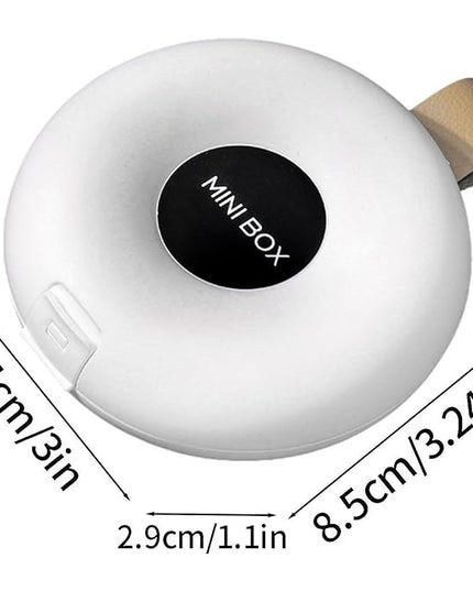 Depozitare Medicamente, 6 Compartimente, Inchidere Etans, Portabila, Rotund