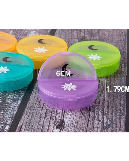 Cutie Depozitare Medicamente, 7 Zile, 14 Compartimente, Cutie Suport, Recipiente Detasabile, Portabila,17.5x11x9.5 cm