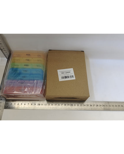 Depozitare Medicamente, 7 Zile, 21 Compartimente, Suport, Recipiente Detasabile, Portabila