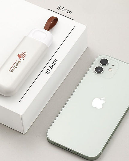 Depozitare Medicamente, Portabila, 3 Compartimente, Tip Breloc, Plastic, Glisanta