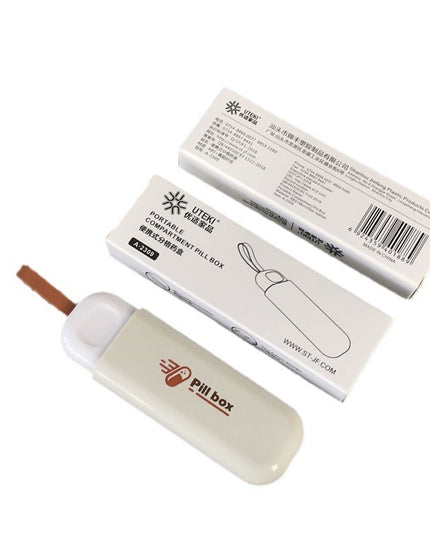 Depozitare Medicamente, Portabila, 3 Compartimente, Tip Breloc, Plastic, Glisanta