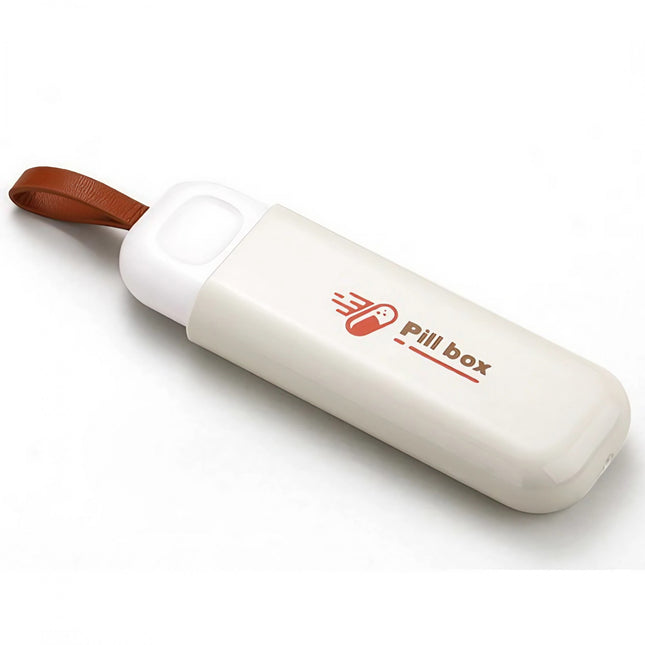 Depozitare Medicamente, Portabila, 3 Compartimente, Tip Breloc, Plastic, Glisanta