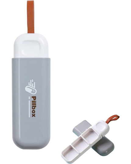 Depozitare Medicamente, Portabila, 3 Compartimente, Tip Breloc, Plastic, Glisanta