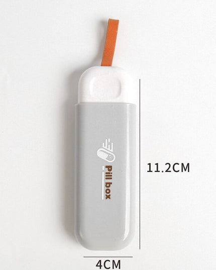 Depozitare Medicamente, Portabila, 3 Compartimente, Tip Breloc, Plastic, Glisanta