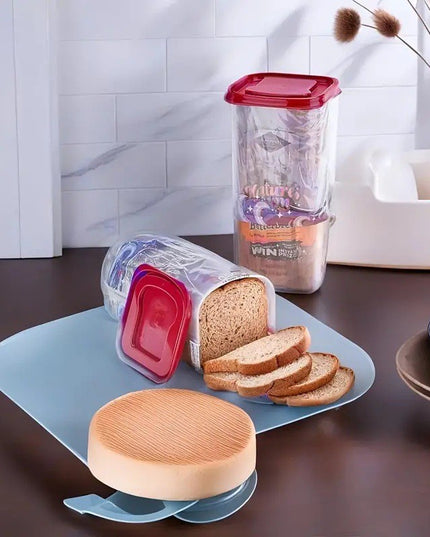 Depozitare Paine, din Plastic,Pastreaza Prospetimea, Capac