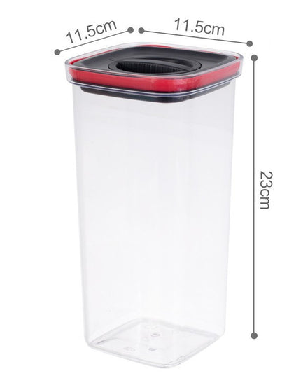 de Depozitare Alimente, de tip Container, Recipient pentru Cereale in Bucatarie,volum 2000 ml, Transparenta cu Capac