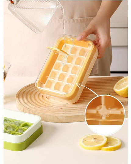 Gheata, 15 Cuburi, Cu Sistem de Presare Spate, Capac de Umplere și Evacuare, 1 L