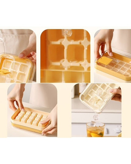 Gheata, 15 Cuburi, Cu Sistem de Presare Spate, Capac de Umplere și Evacuare, 1 L