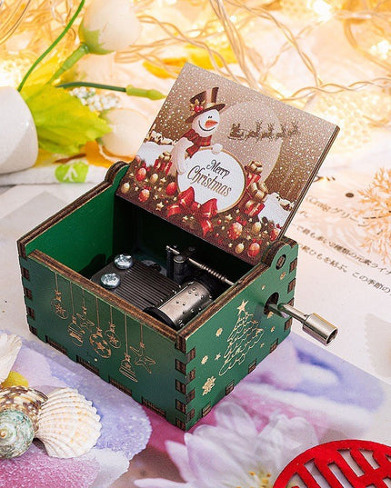 Muzicala Craciun Manuala Lemn, Melodia "Merry Christmas", Portabila,