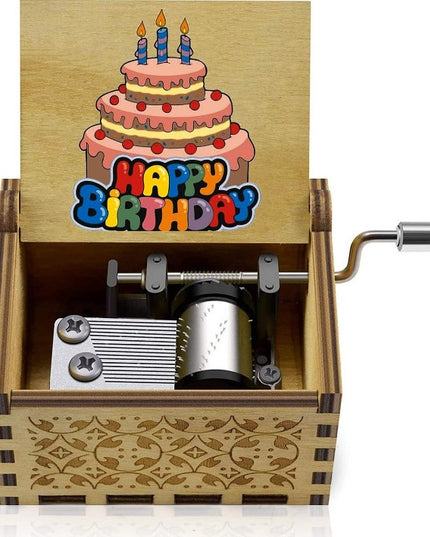 Muzicala Manuala Lemn, Melodia "Happy Birthday", Portabila,