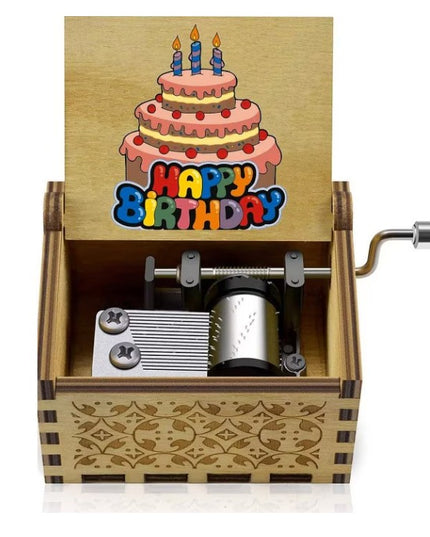 Muzicala Manuala Lemn, Melodia "Happy Birthday", Portabila,