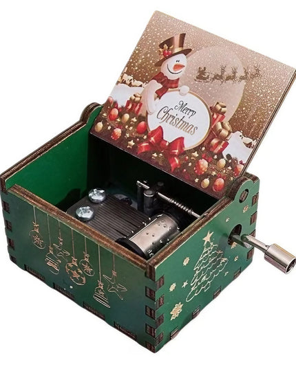 Muzicala Craciun Manuala Lemn, Melodia "Merry Christmas", Portabila,