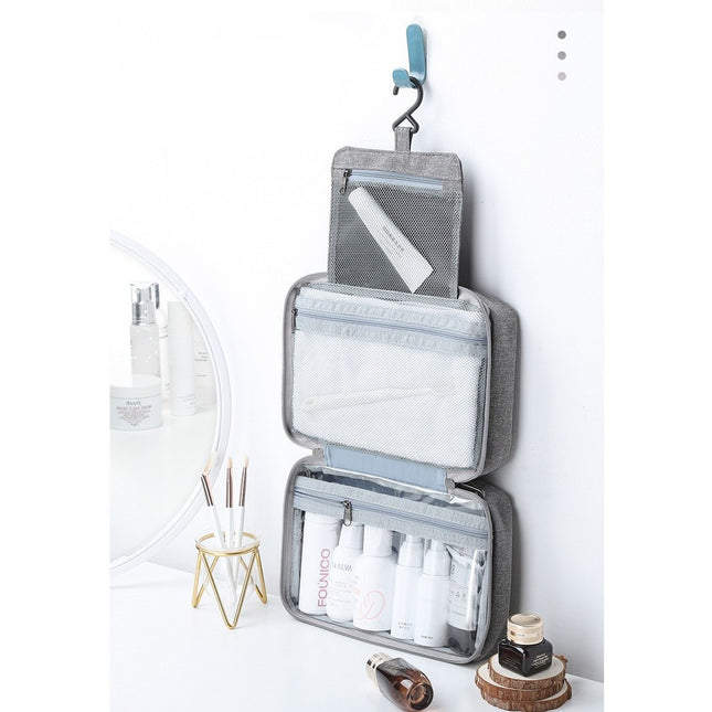 Geanta cosmetice voiaj, material textil, impermeabil