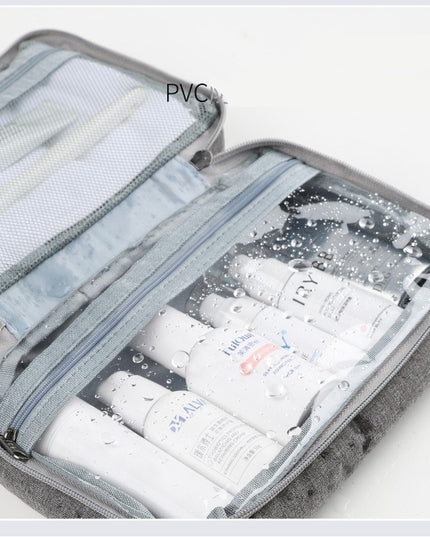Geanta cosmetice voiaj, material textil, impermeabil