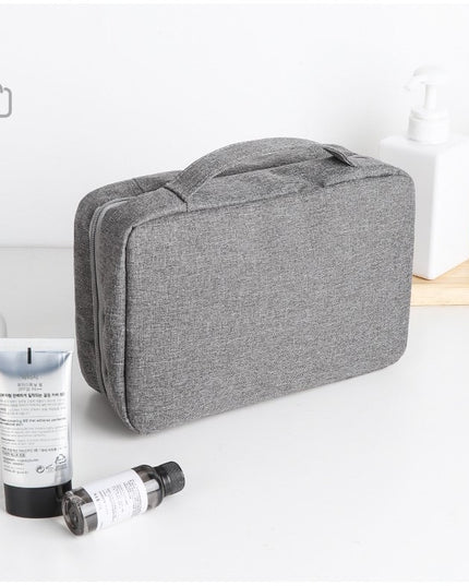 Geanta cosmetice voiaj, material textil, impermeabil