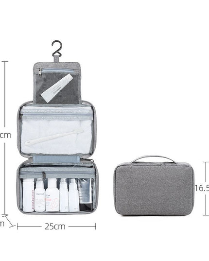 Geanta cosmetice voiaj, material textil, impermeabil