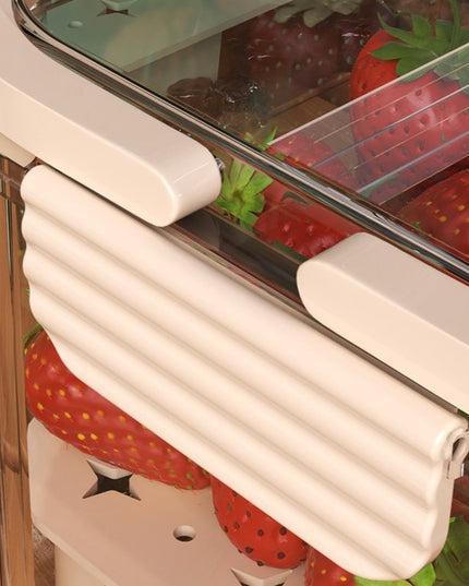 pentru Depozitare Alimente, de Uz Casnic, 2 Compartimente, Zona pentru Gheata, Mentinere Fresh, cu Maner, Material PET