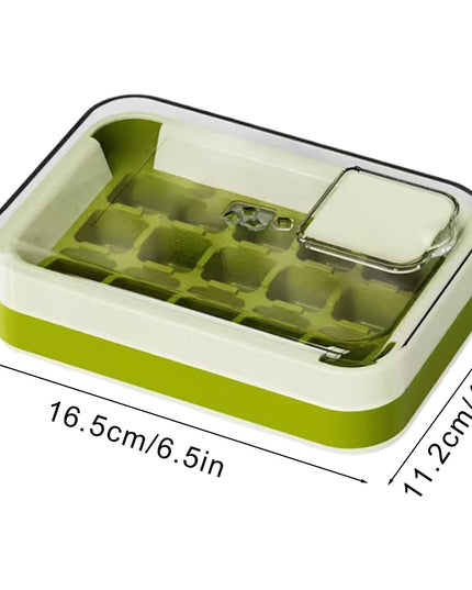 Gheata, 15 Cuburi, Cu Sistem de Presare Spate, Capac de Umplere și Evacuare, 1 L