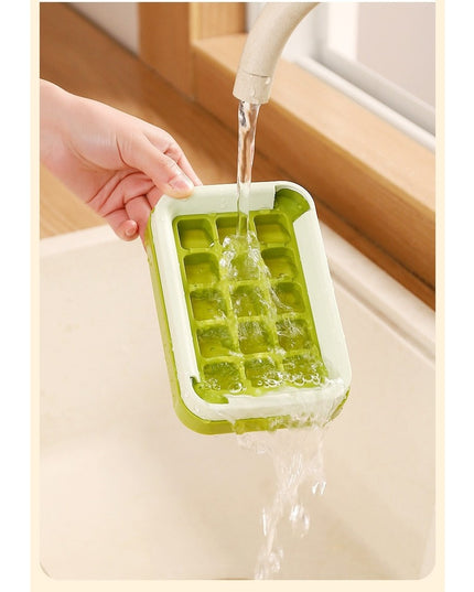 Gheata, 15 Cuburi, Cu Sistem de Presare Spate, Capac de Umplere și Evacuare, 1 L