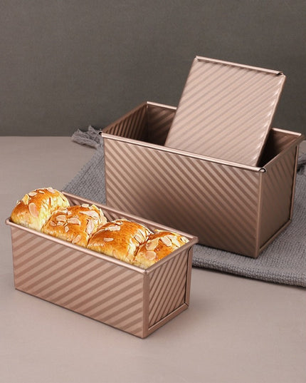 Tava pentru Paine, din Otel Carbon, 450 g, cu Capac, Antiaderenta