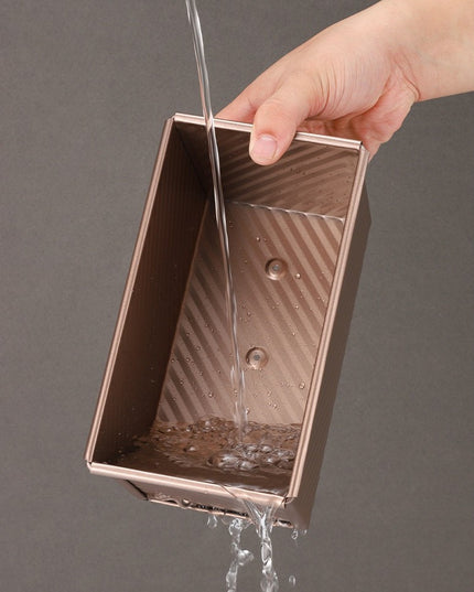 Tava pentru Paine, din Otel Carbon, 450 g, cu Capac, Antiaderenta