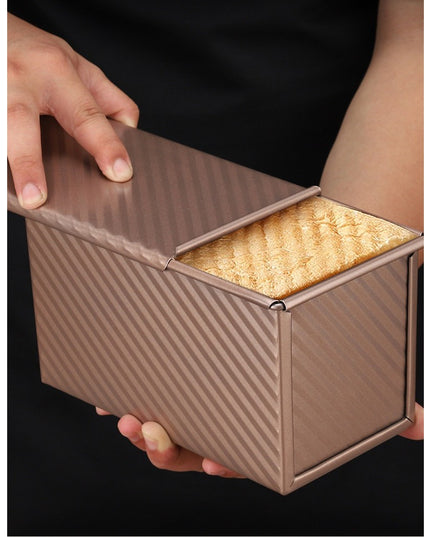 Tava pentru Paine, din Otel Carbon, 450 g, cu Capac, Antiaderenta