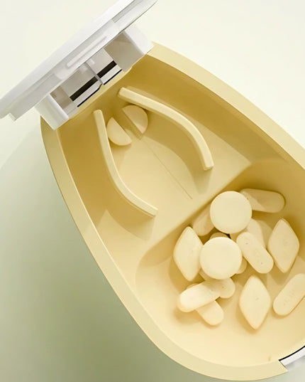 Taiat Pastile si Depozitare Medicamente, Alba,Compacta si Portabila, Ideala Pentru Calatorii