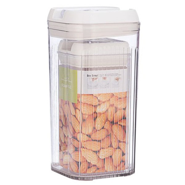 Cutii de depozitare Alimente, din 2 Cutii pentru Bucatarie, Cutii pentru Condimente, din PET ABS Silicon,839 g, 2.5L