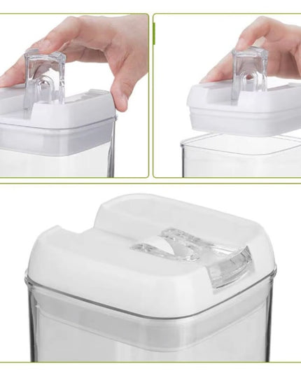 Cutii de Depozitare Alimente, din 5 Cutii pentru Condimente, Volumetrie 0.5l, 0.8l, 1.2l, 1.9l, Transparente cu Capac