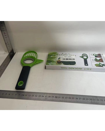 Cutit 3in1 pentru Avocado, Cutit, Scoatere Miez si Feliator Pulpa, din PP si Otel Inoxidabil