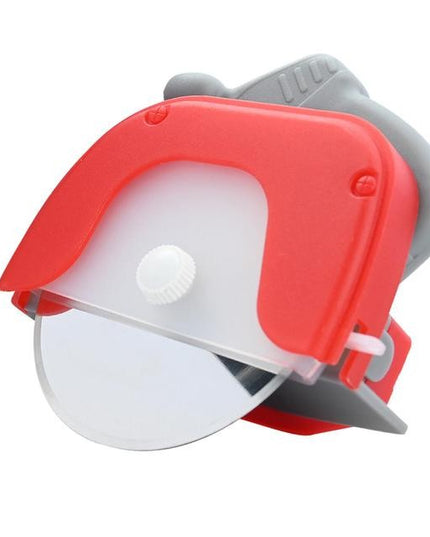 Cutit circular pentru pizza , otel inoxidabil si plastic, capc protectie lama