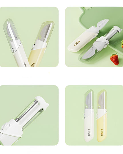 Cutit de Fructe Multifunctional, Razatoare, Curatator Fructe-Legume, Deschizator de Sticle