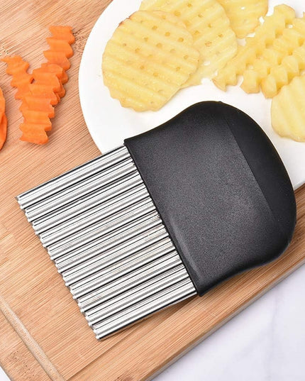 Cutit pentru Cartofi Ondulati, pentru Legume, Forma Ondulata, Usor de Utilizat, Taiere