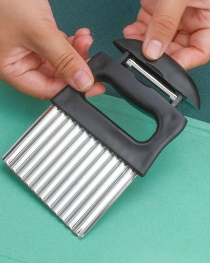 Cutit pentru Cartofi Ondulati, pentru Legume, Forma Ondulata, Usor de Utilizat, Taiere