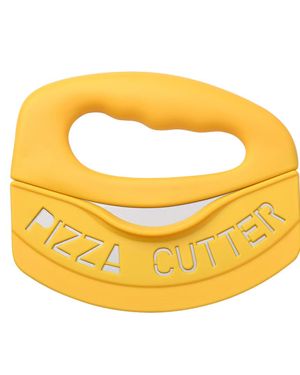 Cutit pentru taiat pizza cu protectie din silicon pentru lama, inox