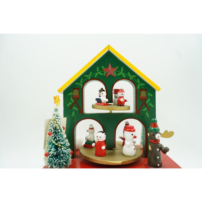 Cutiuta muzicala decorata, Casuta de Craciun