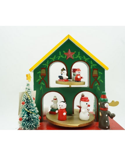 Cutiuta muzicala decorata, Casuta de Craciun