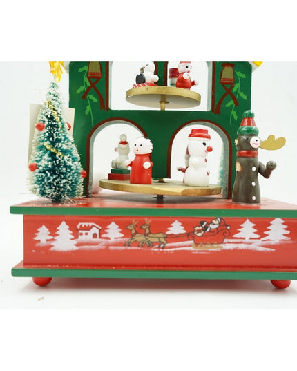 Cutiuta muzicala decorata, Casuta de Craciun