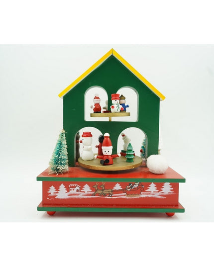 Cutiuta muzicala decorata, Casuta de Craciun