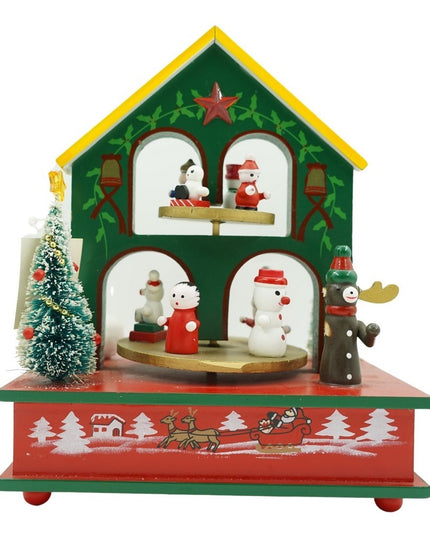 Cutiuta muzicala decorata, Casuta de Craciun