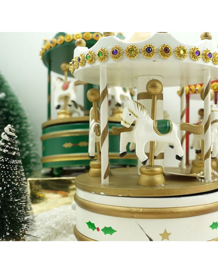 Cutiuta muzicala decorata de Craciun, Carusel rotativ