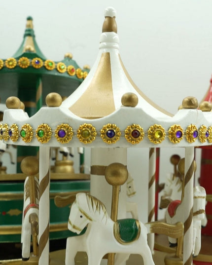 Cutiuta muzicala decorata de Craciun, Carusel rotativ